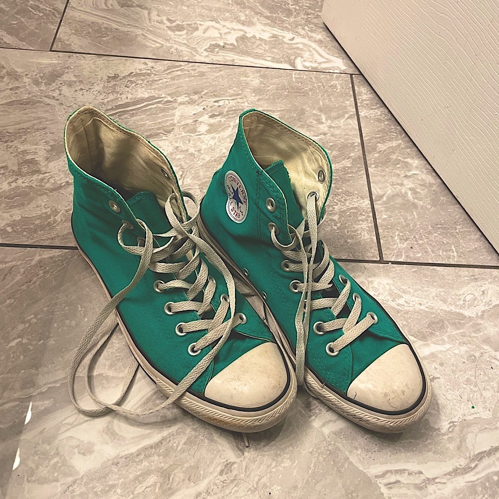 Converse Green High-Top Sneakers